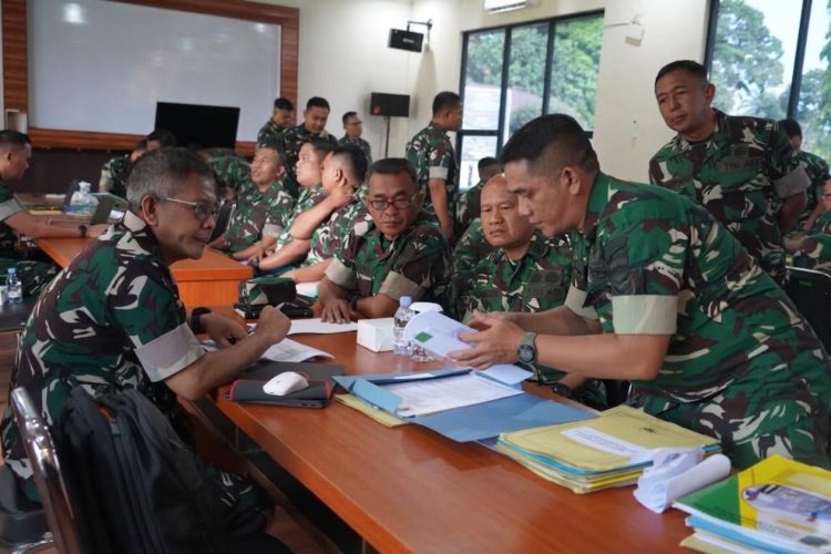 Tim Pengawasan dan Pemeriksaan (Wasrik) Post Audit Inspektorat Jenderal Angkatan Darat (Itjenad) yang dipimpin oleh Brigjen TNI Tojo H. Simanjuntak, S.I.P., CGRA., CGCAE., melakukan kegiatan pengawasan dan pemeriksaan di Korem 022/Pantai Timur, Jumat (29/09/2026).