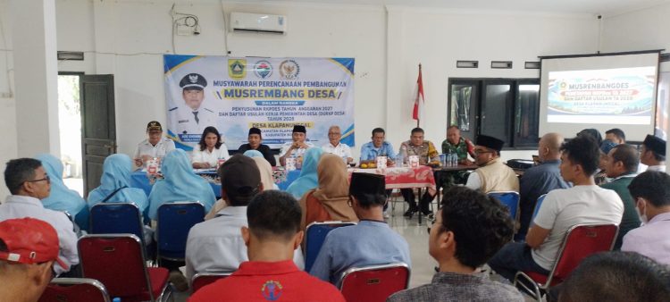 Sambutan Kades Dalam Musrembang Desa Klapanunggal 2026