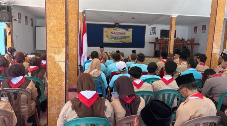 Sarasehan Estafet Tunas Kelapa yang digelar Kwartir Ranting (Kwarran) Kaligondang di Balai Desa Penolih, Kecamatan Kaligondang, Kabupaten Purbalingga, Sabtu (5/9/2026).