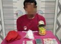 petugas mengamankan seorang pria berinisial M (32), warga Desa Krueng Seumayam, Kecamatan Darul Makmur, Kabupaten Nagan Raya.