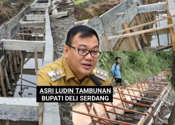 Proyek drainase siluman di Kampung Lalang, Kecamatan Sunggal, Kabupaten Deli Serdang diduga menyimpang dari spesifikasi teknis, keselamatan pekerja diabaikan. (Foto. Dok/Mitrapolri.com)