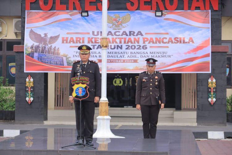 Polres Seruyan menggelar upacara peringatan Hari Kesaktian Pancasila Tahun 2026 di halaman Kantor Polres Seruyan, Kamis (1/10/2026) pagi.