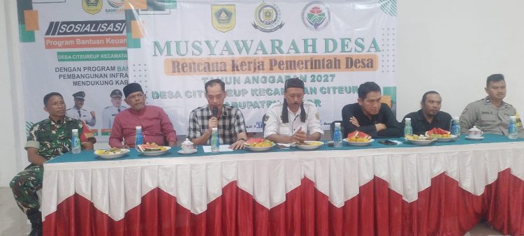 Kata Sambutan dari Kades Citeureup