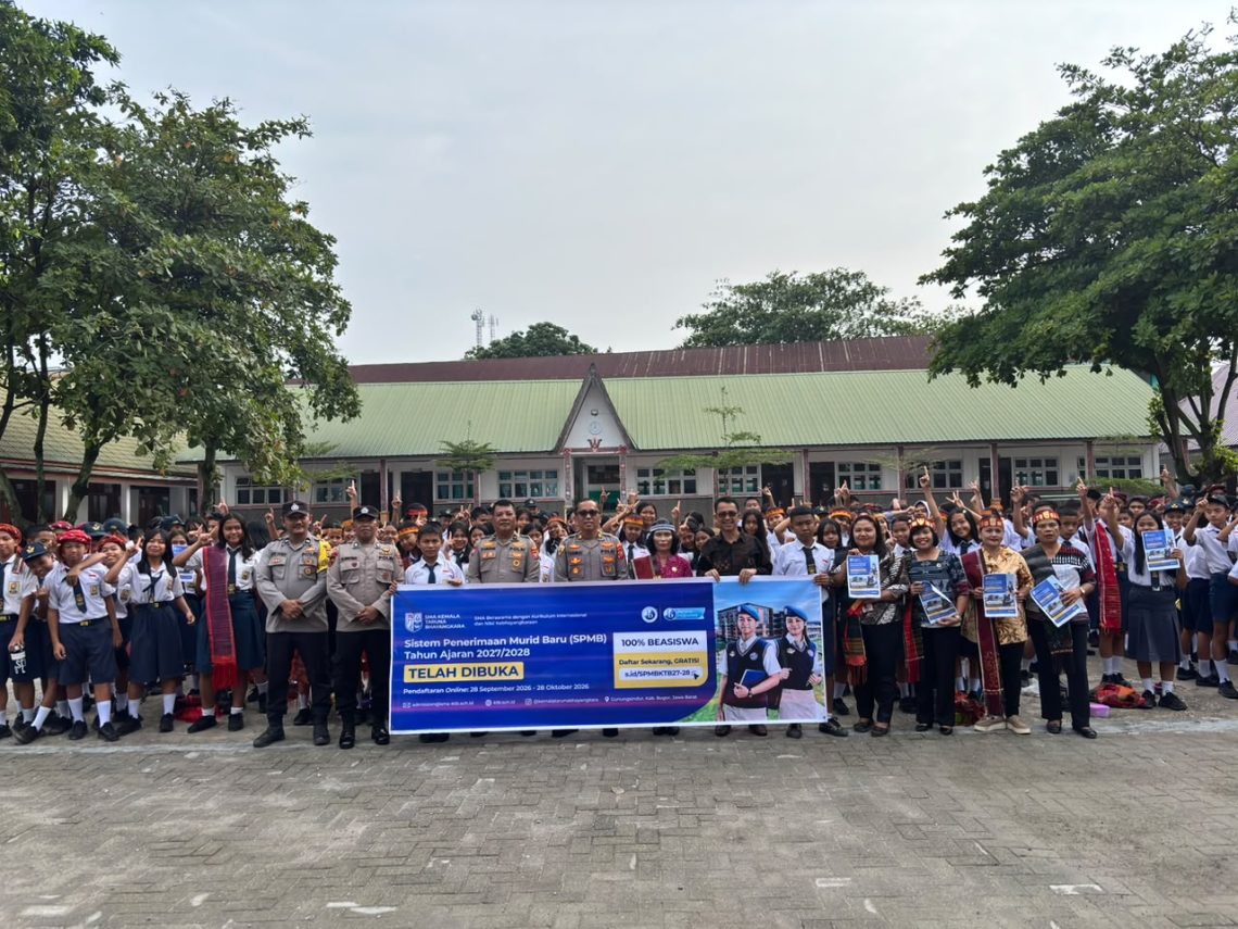Sosialisasi Sistem Penerimaan Murid Baru (SPMB) SMA Kemala Taruna Bhayangkara Tahun Ajaran 2027/2028 ini dilaksanakan Bagian Sumber Daya Manusia (Bag SDM) Polres Samosir.