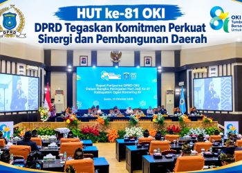 Dewan Perwakilan Rakyat Daerah (DPRD) Kabupaten Ogan Komering Ilir (OKI), Sumatera Selatan, menggelar Rapat Paripurna Kedua Masa Sidang I Tahun 2026/2027 dalam rangka memperingati Hari Jadi ke-81 Kabupaten OKI.
