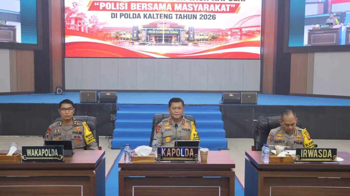 Penyampaian arah kebijakan Kapolri tersebut, disampaikan langsung Kapolda Kalteng saat Anev Penanganan Kebakaran Hutan dan Lahan,