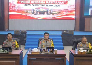 Penyampaian arah kebijakan Kapolri tersebut, disampaikan langsung Kapolda Kalteng saat Anev Penanganan Kebakaran Hutan dan Lahan,