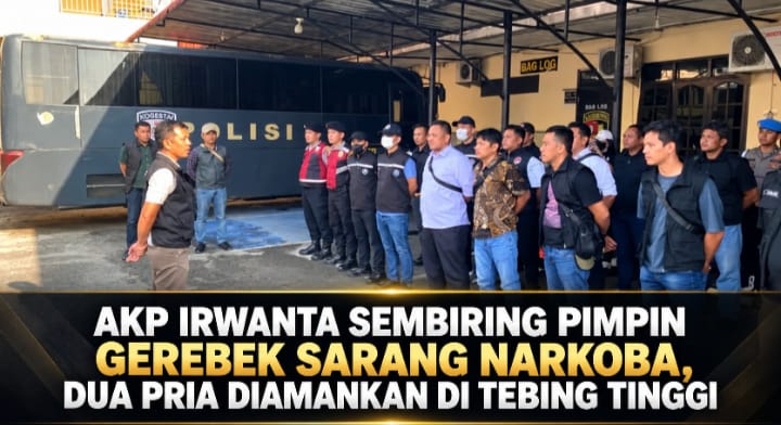 Satuan Reserse Narkoba (Satresnarkoba) Polres Tebing Tinggi melalui kegiatan Gerebek Sarang Narkoba (GSN) di Jalinsum Simpang Medan, Kelurahan Tambangan Hulu, Kecamatan Padang Hilir, Kota Tebing Tinggi, Jumat (9/10/2026) sore.