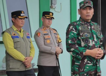 Kapolres Seruyan AKBP Beddy Suwendi, S.H., S.I.K., menghadiri kunjungan Komandan Korem 102/Panju Panjung Brigjen TNI Wimoko, S.E., M.Si., di Mako Koramil 1015-09/Seruyan Hilir, Kamis (15/10/2026) pukul 08.15 WIB