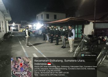 personel Satuan Reserse Kriminal (Sat Reskrim) Polres Dairi melaksanakan Patroli Siaga untuk mengantisipasi kejahatan jalanan, begal, premanisme, dan aksi pencurian besi atau rayap besi, Jumat (16/10/2026) malam.