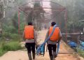 personel Satbrimob Polda Kalteng yang sudah berada dilokasi selama 10 hari dan melaksanakan upaya pemadaman kebakaran hutan dan lahan (Karhutla) di kawasan Taman Nasional Tanjung Puting