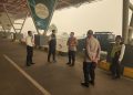 Kapolresta Palangka Raya Kombes Pol Andiyatna, S.I.K., M.H. mengunjungi Bandara Tjilik Riwut
