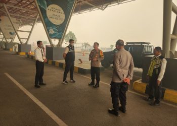 Kapolresta Palangka Raya Kombes Pol Andiyatna, S.I.K., M.H. mengunjungi Bandara Tjilik Riwut