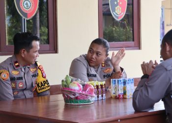 Kapolres Seruyan AKBP Gusti Agung Ayu Udayani Addi, S.H., S.I.K., melaksanakan kunjungan kerja ke Polsek Seruyan Hilir, Selasa (20/10/2026).