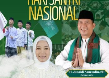 DPC) Partai Persatuan Pembangunan (PPP) Kabupaten Bogor, Ketua Hj. Elly Rahmat Yasin, S.M., bersama Sekretaris H. Junaidi Samsudin, S.H. ( akrab disapa Junsam ) menyampaikan ucapan selamat Hari Santri Nasional kepada seluruh santri, ulama, kiai, ustaz, serta keluarga besar pesantren di Kabupaten Bogor dan seluruh Indonesia.