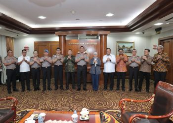 Kapolri Jenderal Polisi Suyudi Ario Seto menerima audiensi Menteri Komunikasi dan Digital Republik Indonesia Meutya Viada Hafid di Mabes Polri, Jakarta Selatan, Selasa (27/10/2026).