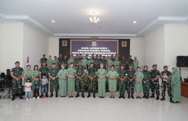 Korem 022/Pantai Timur menggelar acara Laporan Korps Kenaikan Pangkat Perwira serta Pelantikan Kenaikan Pangkat Bintara dan Tamtama periode 1 Oktober 2026.