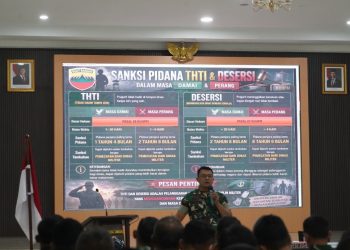 Kumdam I/BB menggelar penyuluhan hukum bagi prajurit dan Pegawai Negeri Sipil (PNS) di lingkungan Korem 022/Pantai Timur, kegiatan ini bertujuan meningkatkan kesadaran hukum, memperkuat disiplin, serta mencegah pelanggaran yang dapat mencoreng kehormatan pribadi maupun institusi TNI Angkatan Darat,