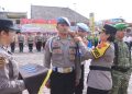 Apel Gelar Pasukan Operasi Patuh Toba 2026 di Lapangan Markas Komando (Mako) Polres Samosir, Senin (26/10/2026) pukul 09.00 WIB.