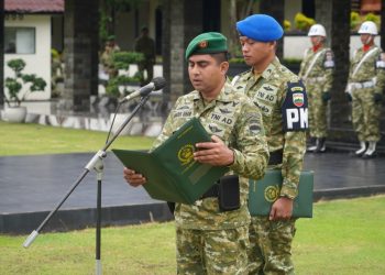 Korem 022/Pantai Timur menggelar upacara peringatan Hari Sumpah Pemuda (HSP) ke-98 Tahun 2026,