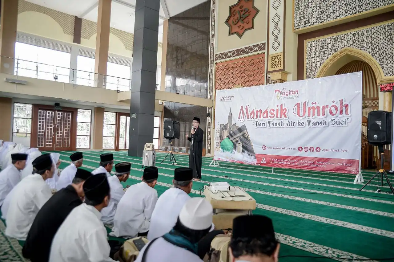 Healing Hati Sebelum ke Tanah Suci, 150 Jamaah Ikuti Manasik Umroh Bersama Agifah Tour & Travel