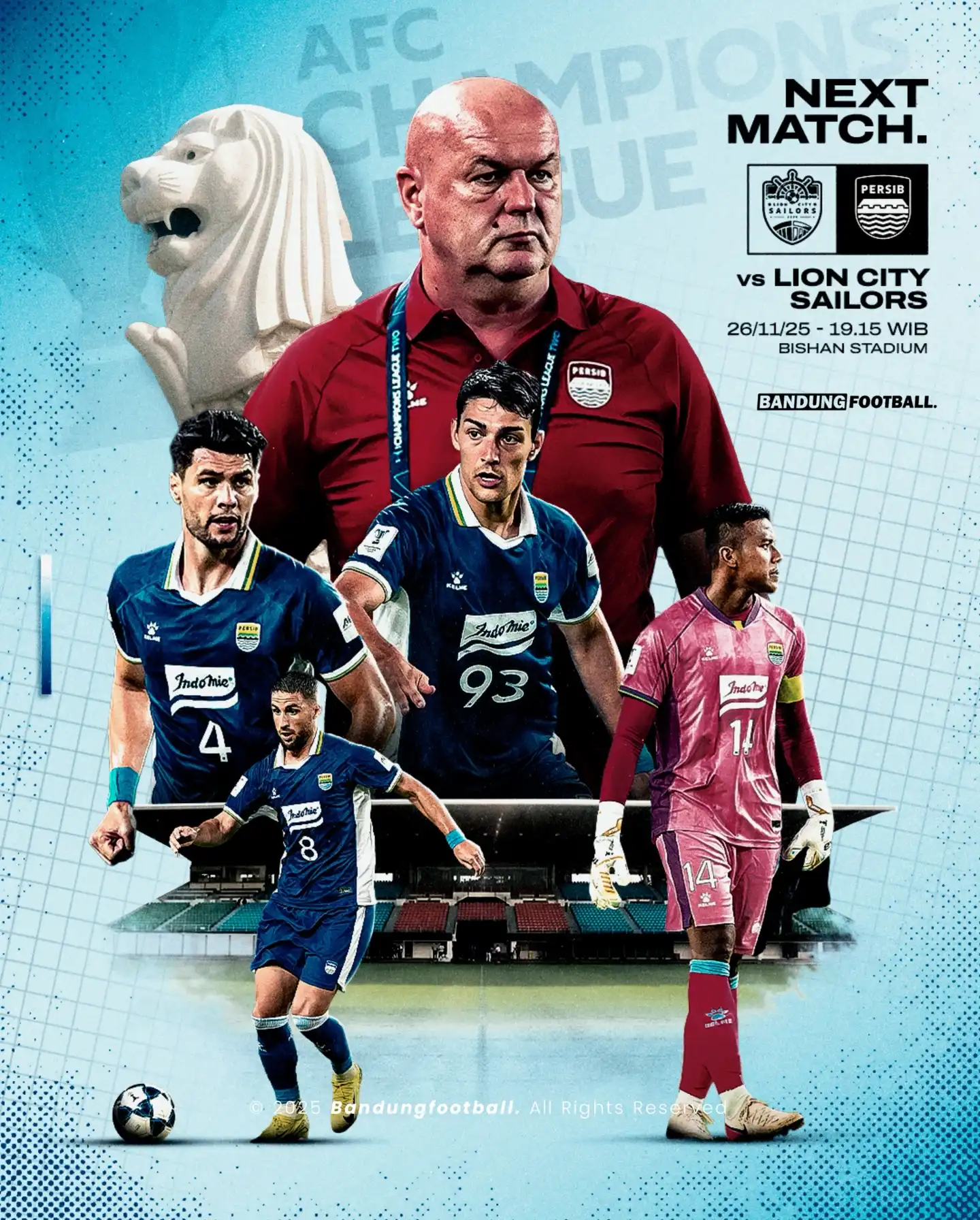 Prediksi Line-up & Taktik Lion City Sailors vs Persib Bandung: Head-to-Head & Peluang Lolos Grup