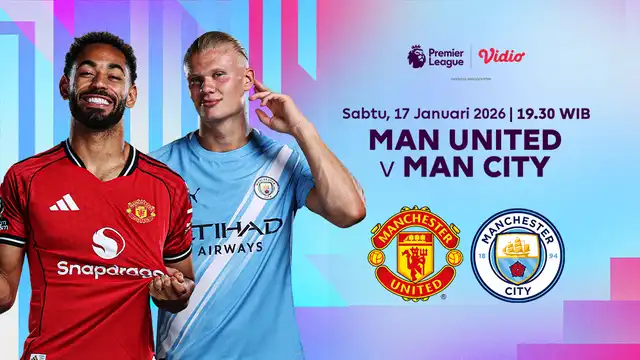 Derby Manchester Warnai Pekan 22 Liga Inggris 2025/2026, MU vs Man City Digelar 17 Januari