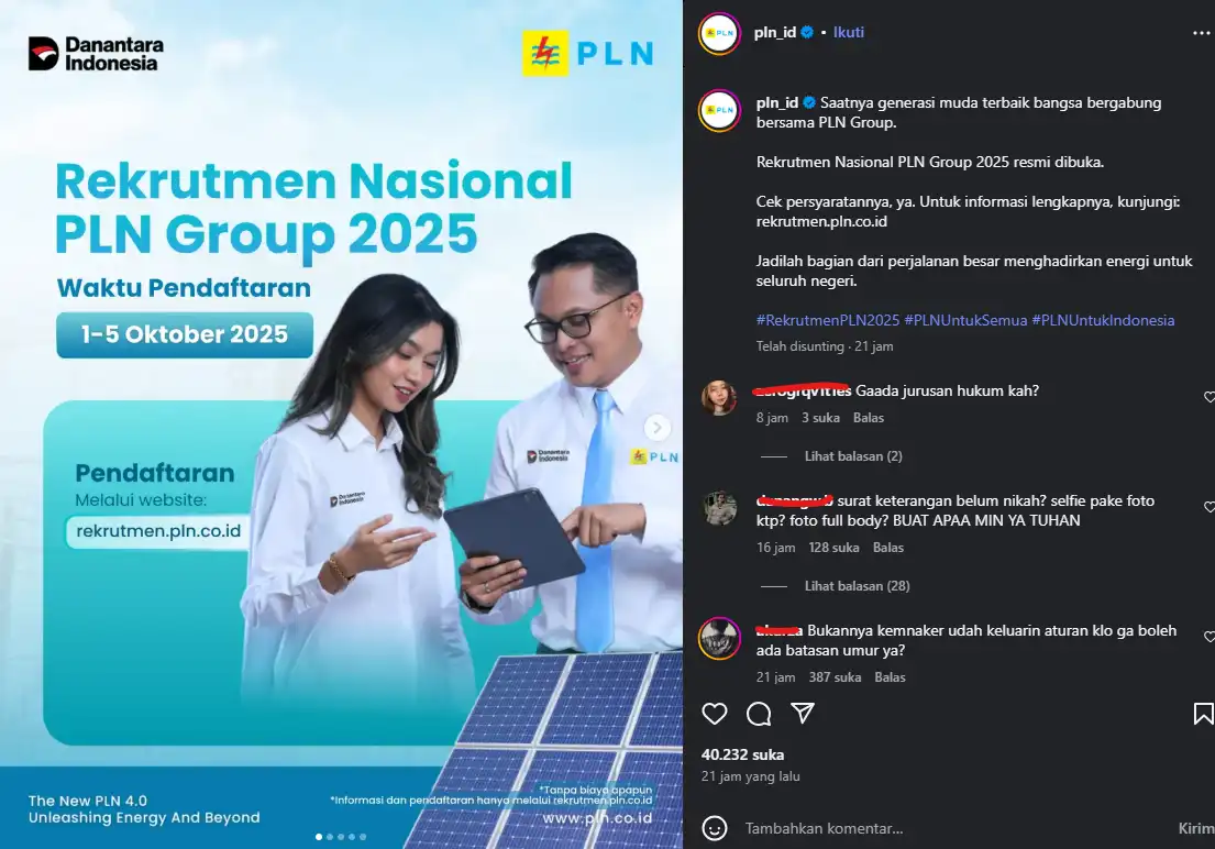 Kesempatan Emas di Depan Mata! PLN Buka Rekrutmen Besar-besaran, Saatnya Jadi Bagian dari Jantung Energi Indonesia!