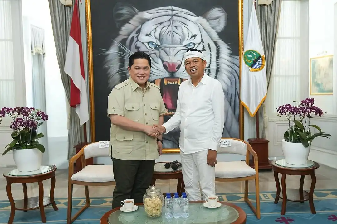 Gubernur Jawa Barat Dedi Mulyadi Bertemu Erick Thohir: Bahas Liga 4 dan Sekolah Sepak Bola (SSB)
