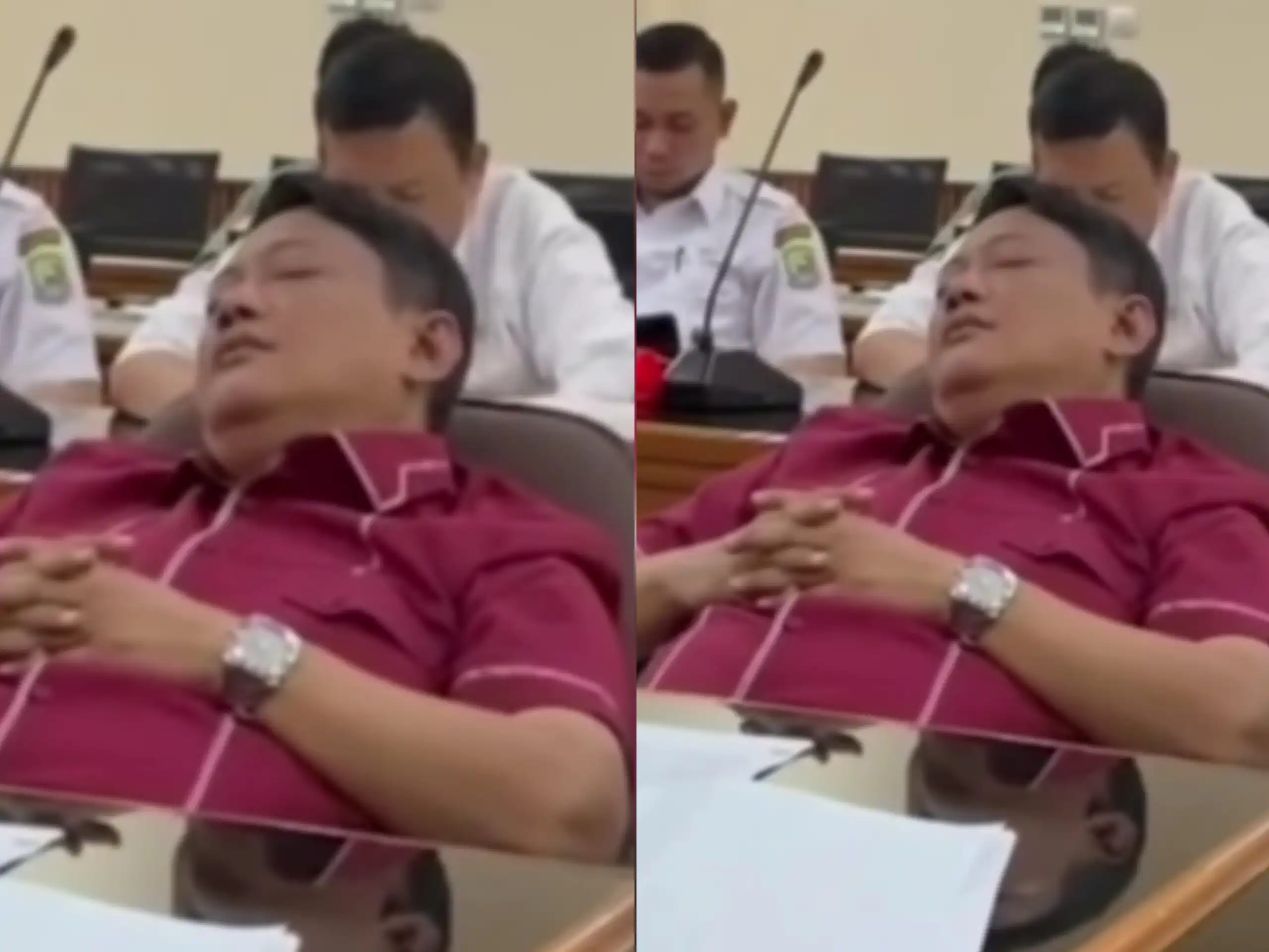 Tertidur Saat Rapat, Dirut PDAM Bekasi Jadi Sorotan Netizen