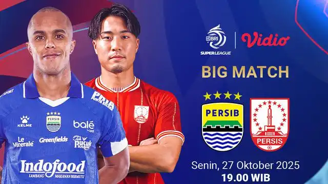 Panas! Persib vs Persis Solo Jadi Big Match Pekan ke-10, Klik Link Streaming di Sini