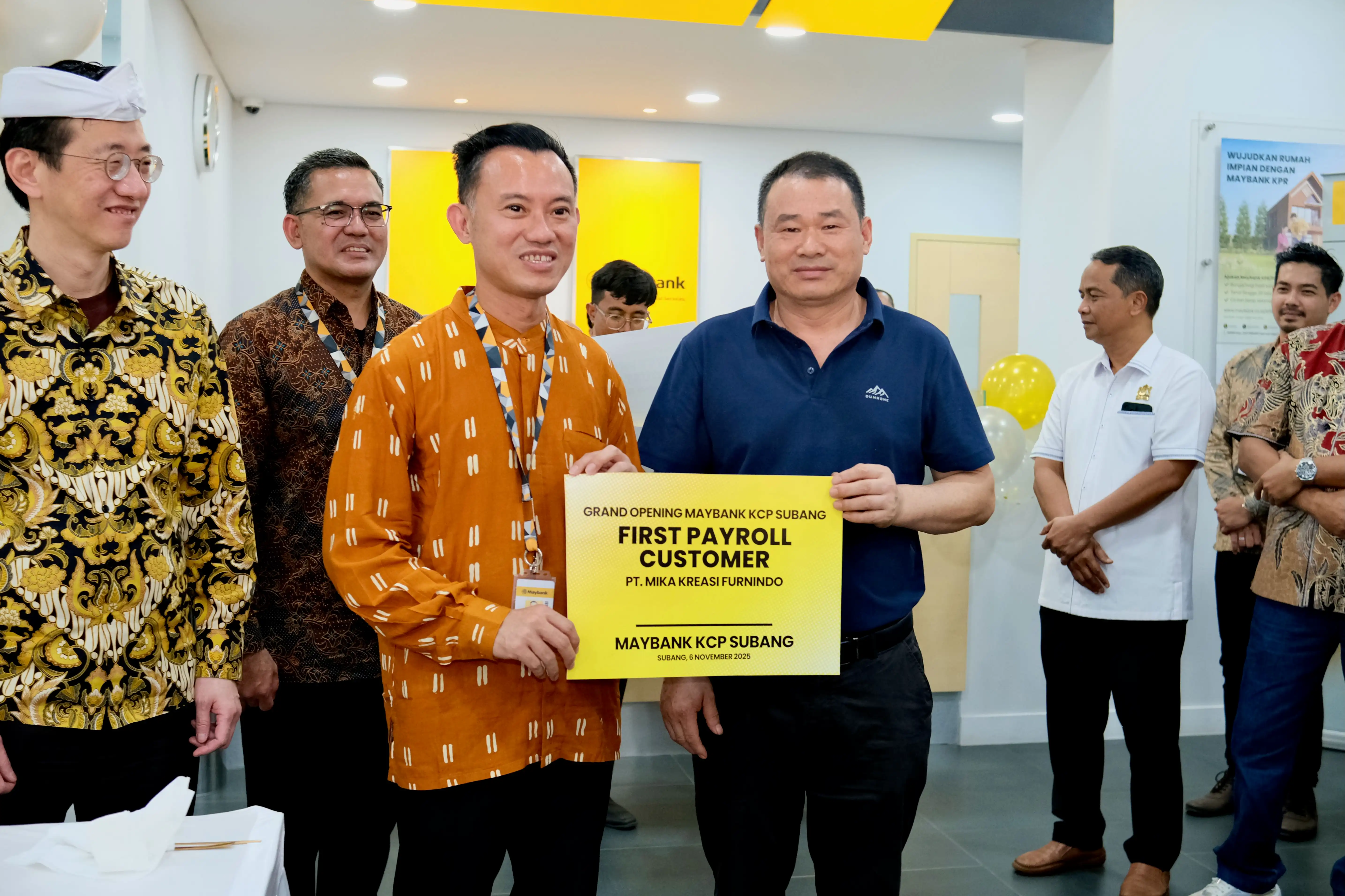 Maybank Resmikan KCP Subang, Dukung Pertumbuhan Ekonomi Daerah