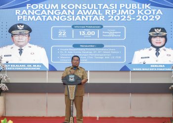 Wali Kota Pematangsiantar Hadiri acara Forum Konsultasi Publik Rancangan Awal Rencana Ranwal RPJMD Kota Pematangsiantar Tahun 2025-2029 