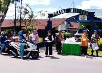 Subdenpom Pangkalan Brandan Gelar Jumat Berkah, Ulurkan Bantuan ke Warga Langkat