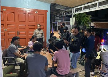 Personel Brimob Polda Sumut Gelar Patroli Skala Besar di Wilayah Hukum Polrestabes Medan