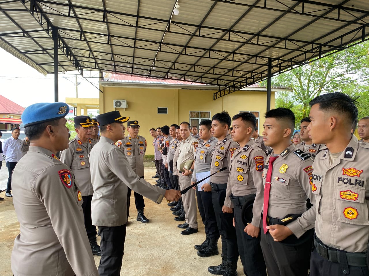 Operasi Gaktiplin, Kapolres Tapteng Cek Kerapian Personil Operasi Gaktiplin, Kapolres Tapteng Cek Kerapian Personil