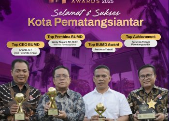 Selamat, Perumda Air Minum Tirta Uli Pematangsiantar Sabet Empat Penghargaan Di Ajang TOP BUMD Awards 2025