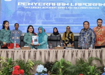 Wali Kota Pematangsiantar Wesly Silalahi didampingi Ketua TP PKK Menyambut Kunjungan Tim Supervisi PKK Sumut 