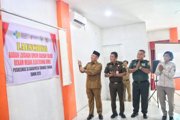 Wakil Bupati Tapanuli Tengah Launching Badan Layanan Umum Daerah dan Rekam Medik Elektronik Puskesmas Se-Tapteng
