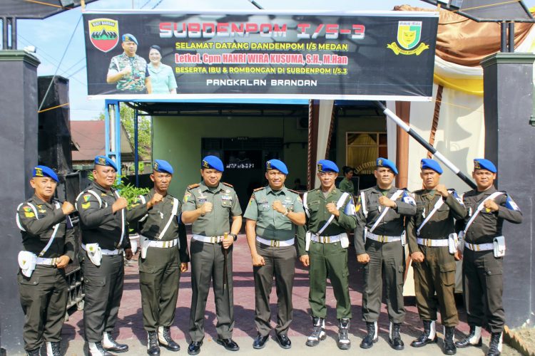 Dandenpom I/5 Medan: Sinergitas TNI-Polri dan Masyarakat Jadi Kunci Pertahanan Keamanan di Langkat