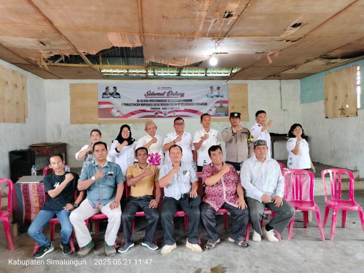 Berjalan Alot, Musyawarah Pembentukan Pengurus Koperasi Merah Putih di Kelurahan Sinaksak Resmi Terbentuk