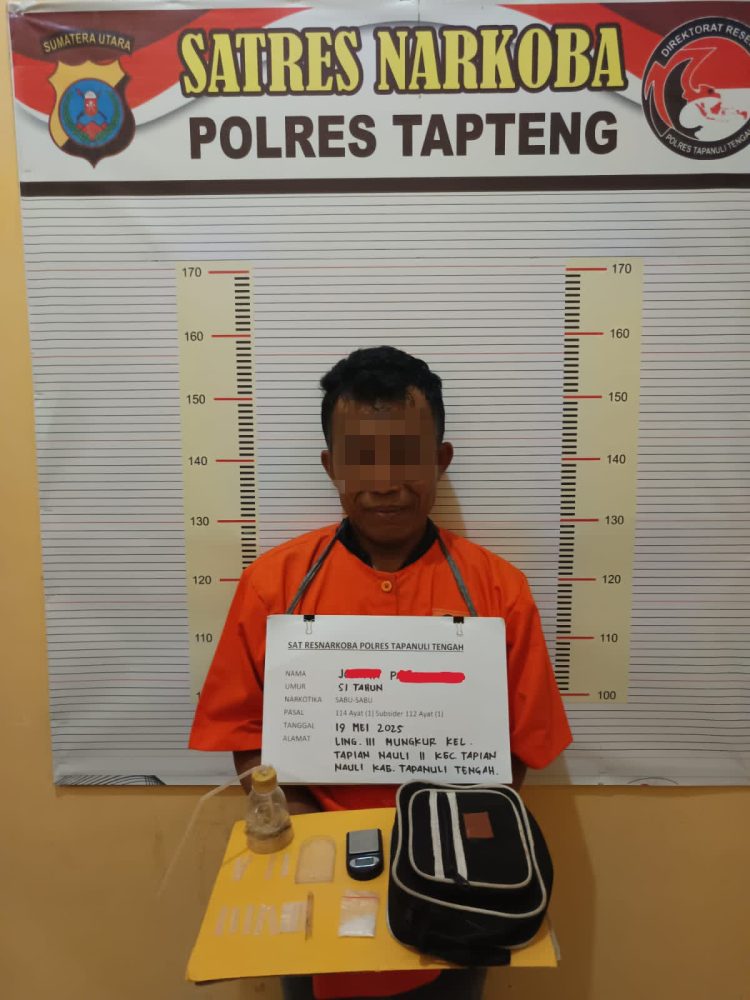 Edarkan Sabu Warga Tapian Nauli Di Ciduk Tim Opsnal Sat Narkoba Polres Tapteng