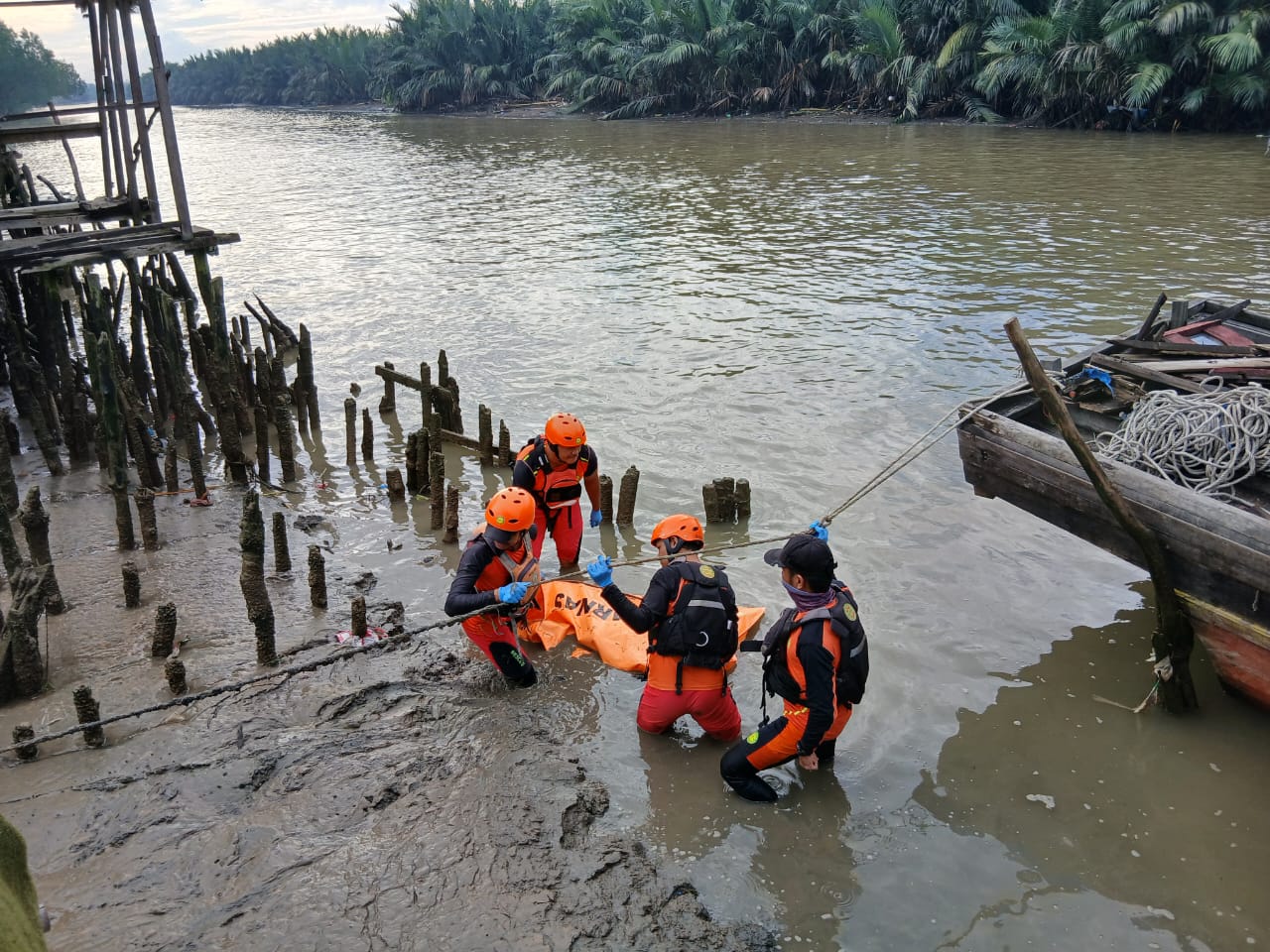 SAR Gabungan Berhasil Temukan Remaja Hanyut di Sungai Deli Sejauh 21 KM