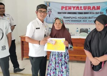 Sebanyak 15 KPM Kampung Negeri Batin, Terima Penyaluran BLT – DD TW ll TA 2025 Bulan April Mei Juni