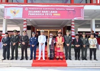 Bertindak Selaku Pembina Hari Lahir Pancasila, Bupati Tapanuli Tengah : Pancasila Harus Benar-benar Hadir di Tapanuli Tengah
