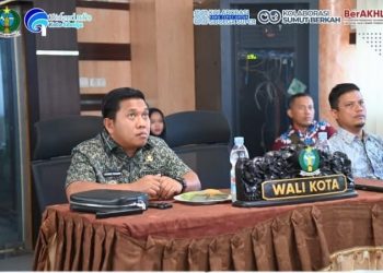 Wali Kota Sibolga Ikuti Persiapan Penyerahan Bantuan Sapi Kurban dari Presiden Secara Virtual