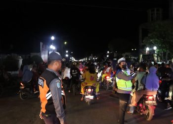 Polres Tapteng Amankan Pawai Takbiran Sambut Idul Adha 1446 H