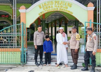 Pendekatan Religius Polsek Tanjung Beringin Gelar Patroli Amankan Salat Jumat