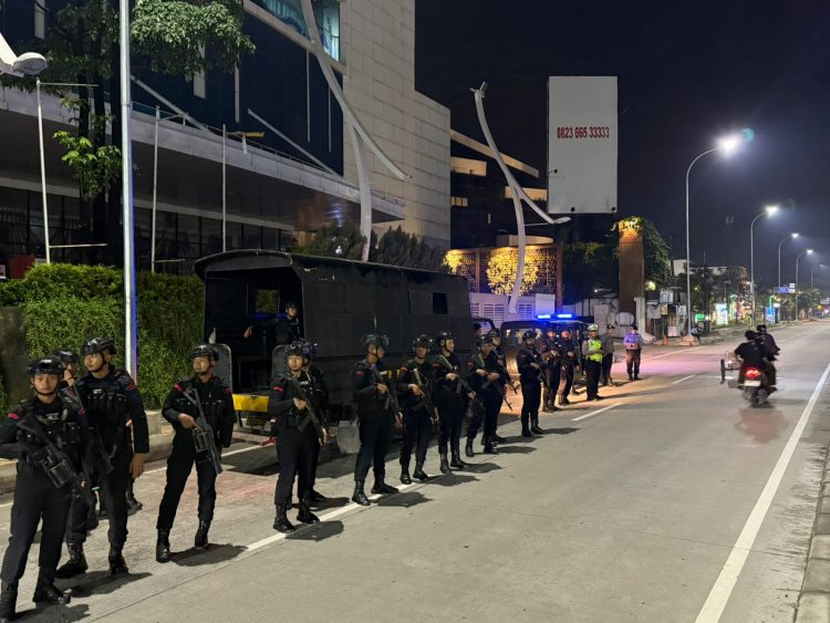 Brimob Polda Sumut Hadir Menyapa Kota, 85 Personel Bergerak Jaga Keamanan Medan–Belawan