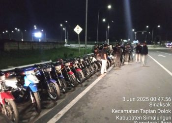 Tim Laser Polres Simalungun Berhasil Cegah Balap Liar di Jalan Medan